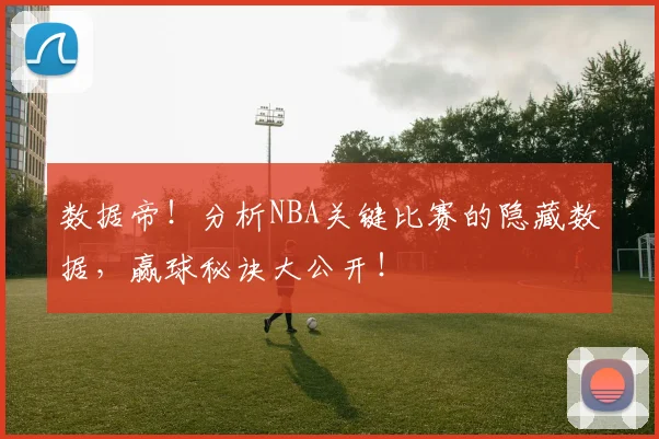 数据帝！分析NBA关键比赛的隐藏数据，赢球秘诀大公开！